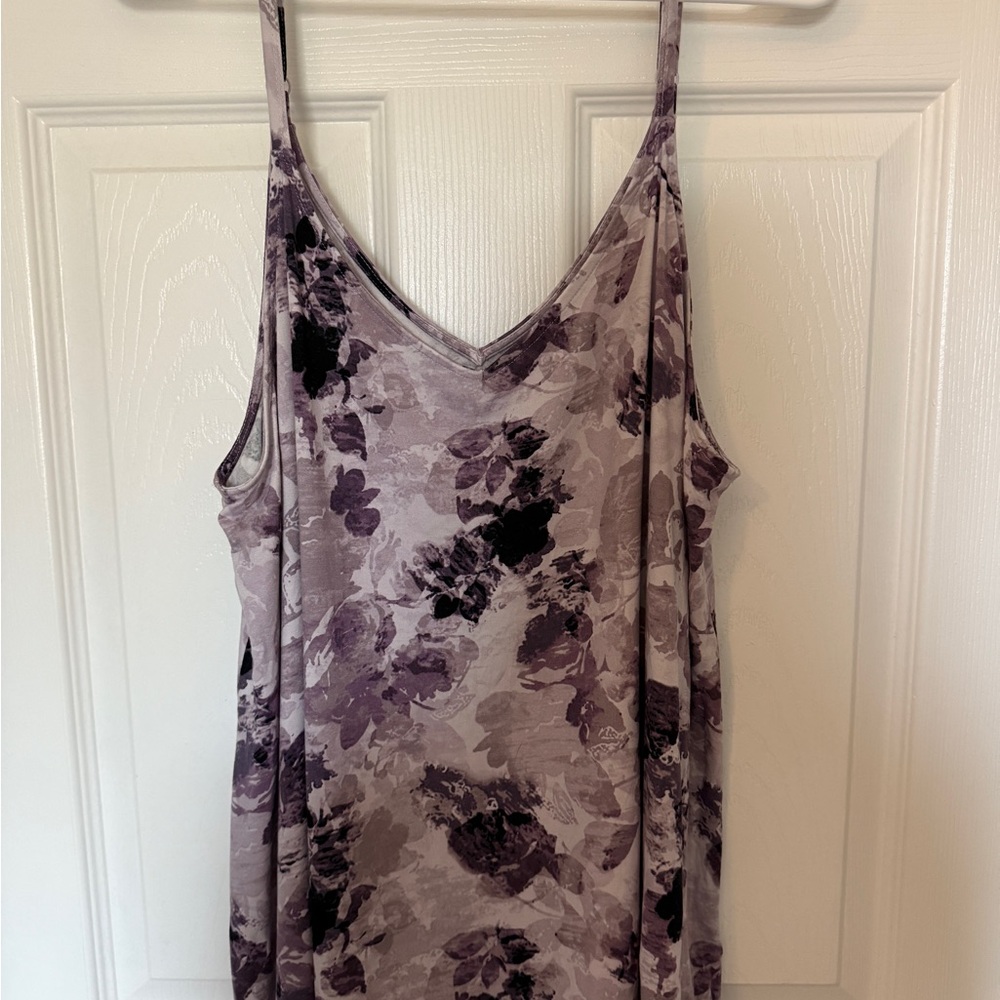 Torrid Purple and Gray Super Soft Knit Top